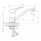 Смеситель для раковины DECOROOM DR21 (DR21012)