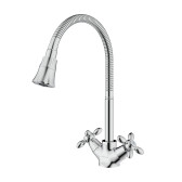Смеситель DECOROOM DR53 для кухни с гибким поворотным изливом (DR53021)