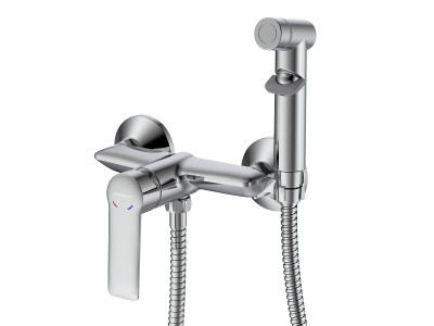 Смеситель DECOROOM DR28 с гигиеническим душем (DR28058)
