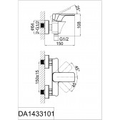 Смеситель для душа DK Berlin Technische (DA1433115) - D&amp;K
