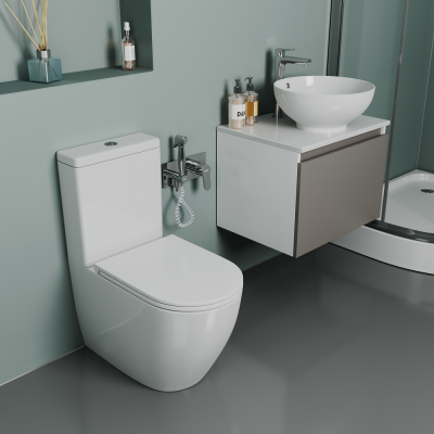Унитаз-компакт безободковый D&K Matrix 630365840мм (DT1397016)