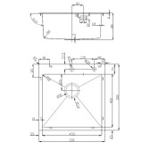 Кухонная мойка D&K нержавеющая сталь сатин (DKS505004)