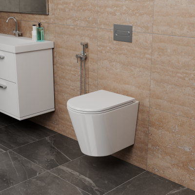 Унитаз подвесной безободковый DK Venice (DT1026016) - D&K