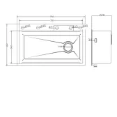Кухонная мойка многофункц. DQ нерж.сталь сатин в комплекте со смесителем и аксессуарами (DKS754604)