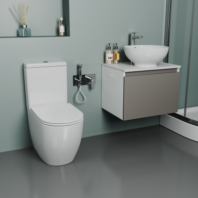 Унитаз-компакт безободковый D&K Matrix 630365840мм (DT1397016)