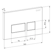 Комплект D&K DS1431603: унитаз DT1436016, инсталляция DI8055119, клавиша смыва DB143
