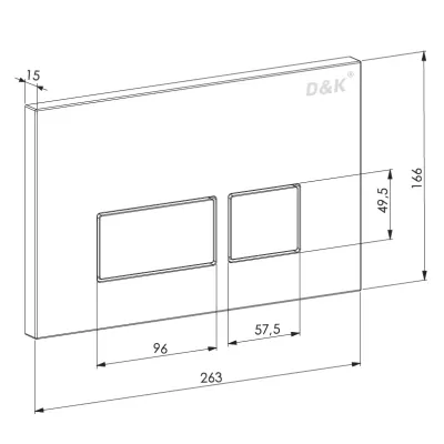 Комплект D&K DS1431603: унитаз DT1436016, инсталляция DI8055119, клавиша смыва DB143
