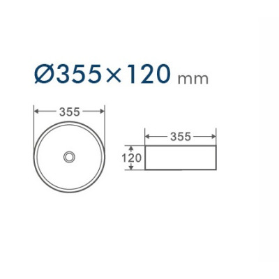 Раковина накладная D&K Matrix светло-зеленый 355355120мм (DT1391512)
