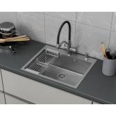 Кухонная мойка DQ нержавеющая сталь сатин (DKS605004)