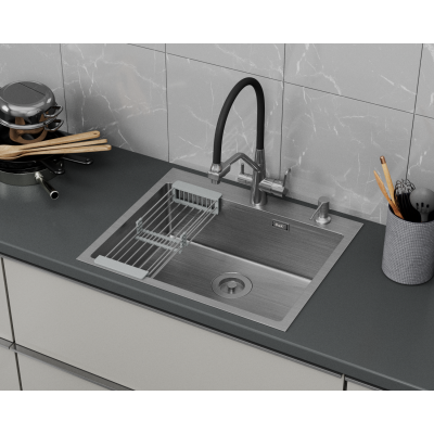 Кухонная мойка DQ нержавеющая сталь сатин (DKS605004)