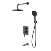 Душевая система для ванны и душа DQ Bonn встраиваемая с изливом графит (DA1705606)