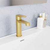 Смеситель для раковины D&K Bayern.München матовое золото (DA1562107)