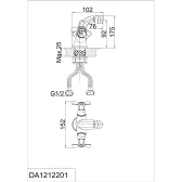 Смеситель для биде DK Hessen Documenta (DA1212201)