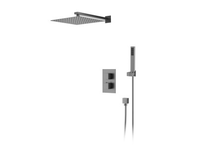 Душевая система для душа DK встраиваемая термостатическая серый графит Bayern.Liszt (DA2515706A04)