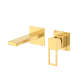 Смеситель для раковины DQ Dortmund встраиваемый настенный мат.золото (DA1714407)