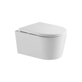 Унитаз подвесной безободковый (торнадо) DQ Schille 570*430*360мм, сиденье микролифт, белы (DT1466516)