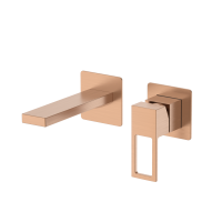 Смеситель для раковины DQ Dortmund встраиваемый настенный браш.роз.золото (DA1714433)