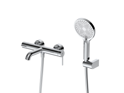 Смеситель для ванны с душем DQ Köln короткий излив хром (DA1753201)