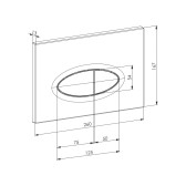 Клавиша смыва DK хром Rhein.Marx (DB1399001)