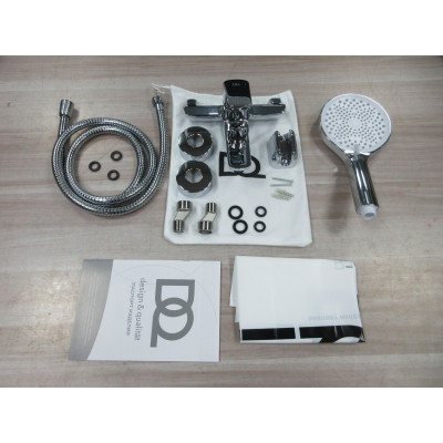 Смеситель для ванны с душем DQ Hamburg короткий излив хром (DA1743201)