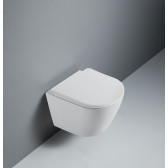 Унитаз подвесной безободковый (торнадо) DQ Rhein.Bach 500*360*350мм, сиденье микролифт, белый (DT1476516)