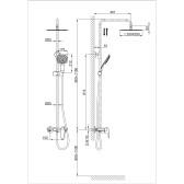 Душевая система DK Rhein Reisling (DA1273701B03)