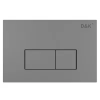 Клавиша смыва D&K Rhein графит (арт.инсталл DI8050127) (DB1499006)