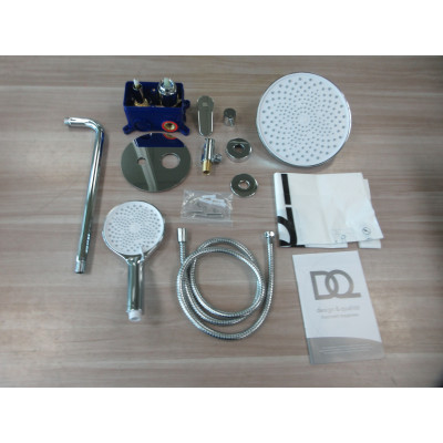 Душевая система для ванны и душа DQ Leipzig встраиваемая хром (DA1765701)