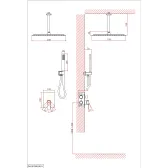 Душевая система D&K встраиваемая Bayern.Liszt (DA1515805A19)