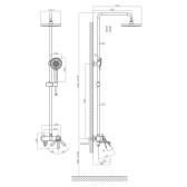 Душевая система D&K Bayern.Bamberg хром (DA1553701B18)