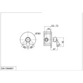 Смеситель для душа встраиваемый DK Rhein Marx (DA1394601)