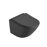 Унитаз подвесной безободковый (торнадо) DQ Rhein.Bach 500*360*350мм, сиденье микролифт, серо-белый (DT1476506)