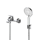 Смеситель для ванны с душем DQ Leipzig короткий излив хром (DA1763201)