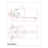 Смеситель DK для ванны Bayern.Fürth (DA1523301)