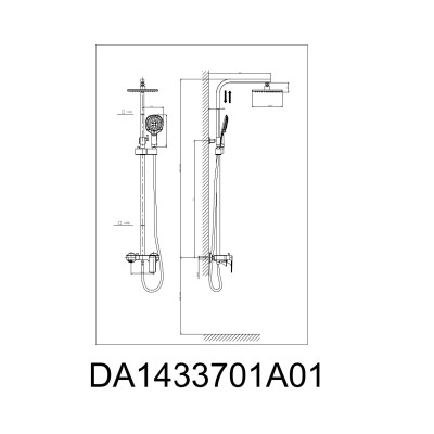 Душевая система DK Berlin Tourto (DA1433703A01)