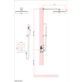 Душевая система D&K встраиваемая термостатическая Bayern.Liszt (DA2515701A04)