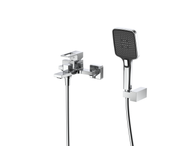 Смеситель для ванны с душем DQ Dortmund короткий излив хром (DA1713201)