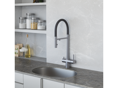 Смеситель для кухонной мойки DQ с фильтром графит (DA1462506Grey)