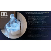 Унитаз подвесной безободковый (торнадо) DQ Schille 570*430*360мм, сиденье микролифт, белы (DT1466516)