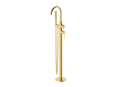 Напольный смеситель для ванны с душем DQ Bonn мат.золото (DA1706007)