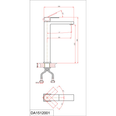 Смеситель для раковины DK высокий матовый белый Bayern.Liszt (DA1512008)
