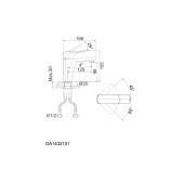 Смеситель для раковины DK Berlin Steinbeis (DA1432116)