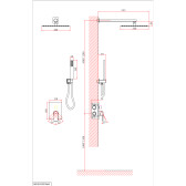 Душевая система D&K встраиваемая Bayern.Liszt (DA1515705A04)