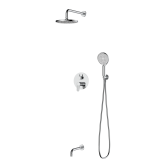 Душевая система для ванны и душа DQ Leipzig встраиваемая с изливом хром (DA1765601)