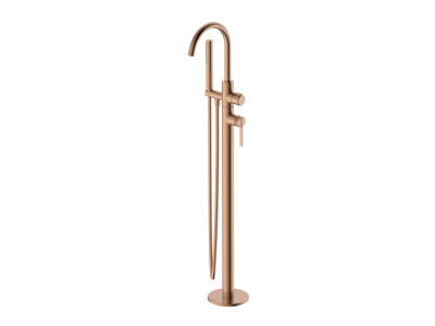 Напольный смеситель для ванны с душем DQ Bonn браш.роз.золото (DA1706033)