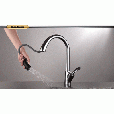 Смеситель для кухни DK Venice.Baciano (DA1032541) с выдвижной лейкой