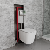 Инсталляция с клавишей хром DQ 400*165*1160мм (DI8140116)