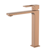 Смеситель для раковины высокий DQ Dortmund браш.роз.золото (DA1712033)