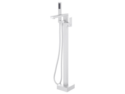 Напольный смеситель для ванны с душем DK Bayern.Liszt матовый белый (DA1516008)
