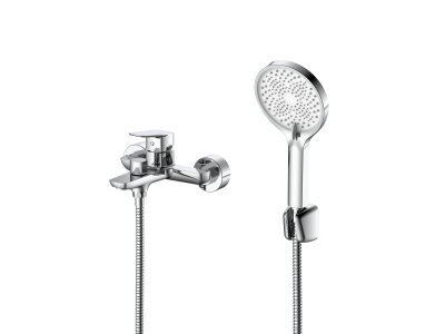 Смеситель для ванны с душем DQ Hamburg короткий излив хром (DA1743201)